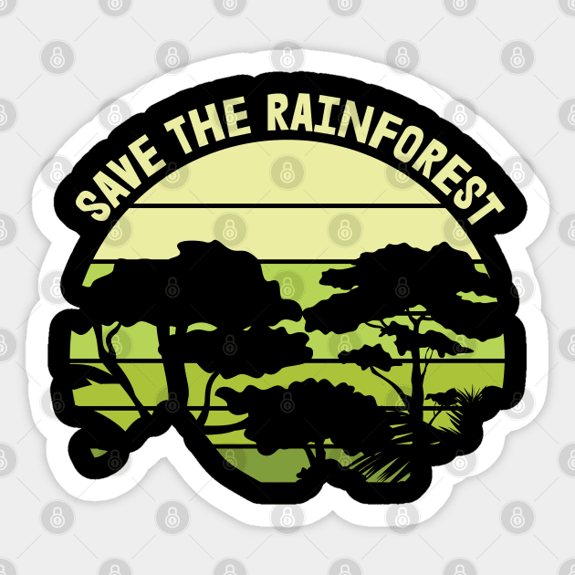 Save the Rainforest Nature Earth Day Sticker by busines_night